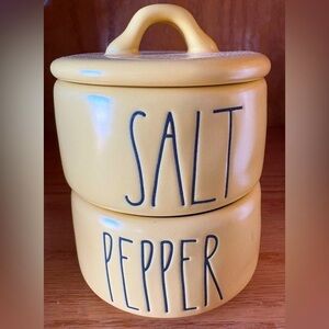 Yellow Salt and Pepper Stackers